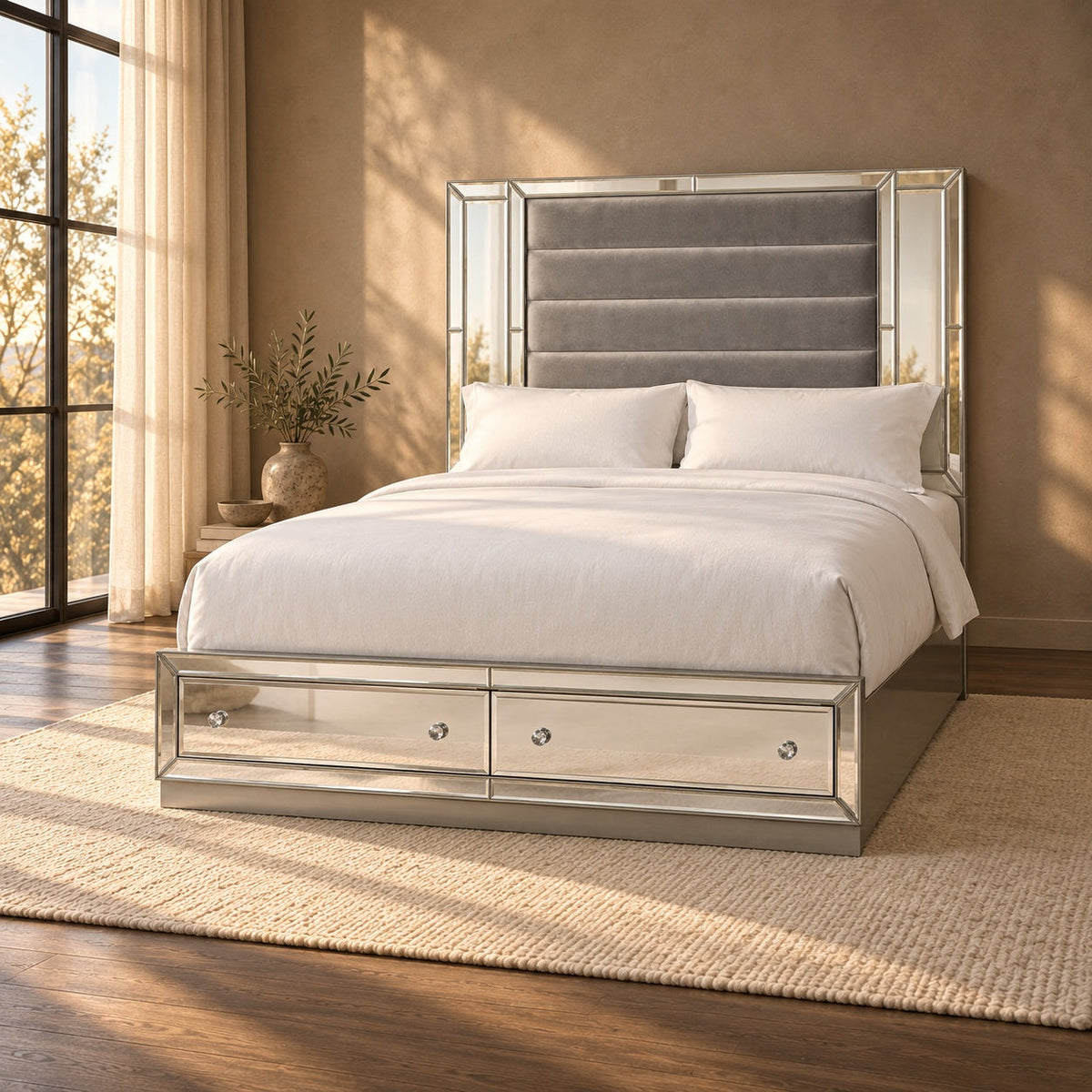 Lisbon Queen Bed — in a room