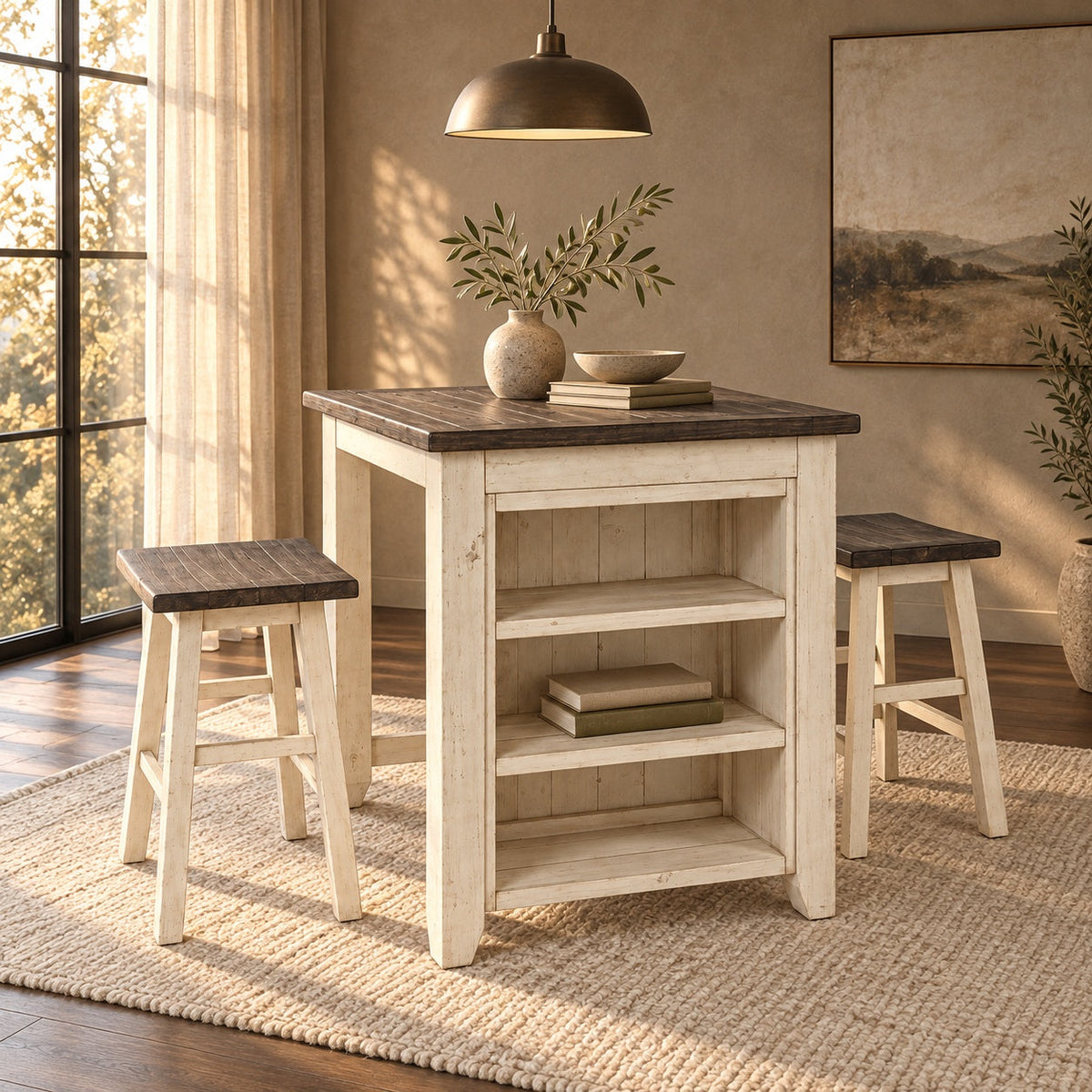 Madison County 3 Piece Pub Set — in a room