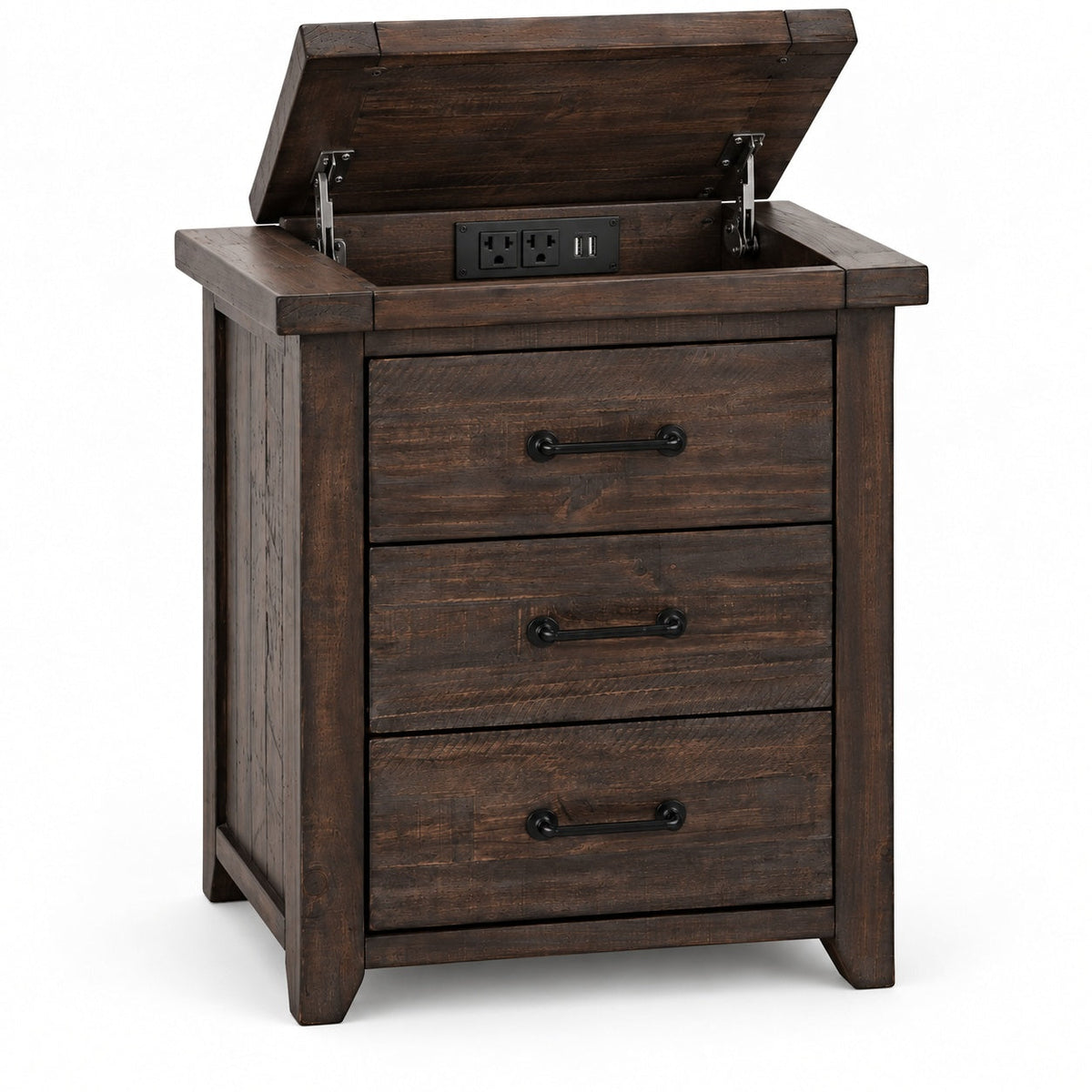 Madison Night Stand (Chocolate) — detail