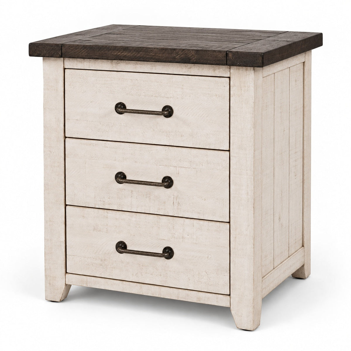 Madison Night Stand (White) — another angle
