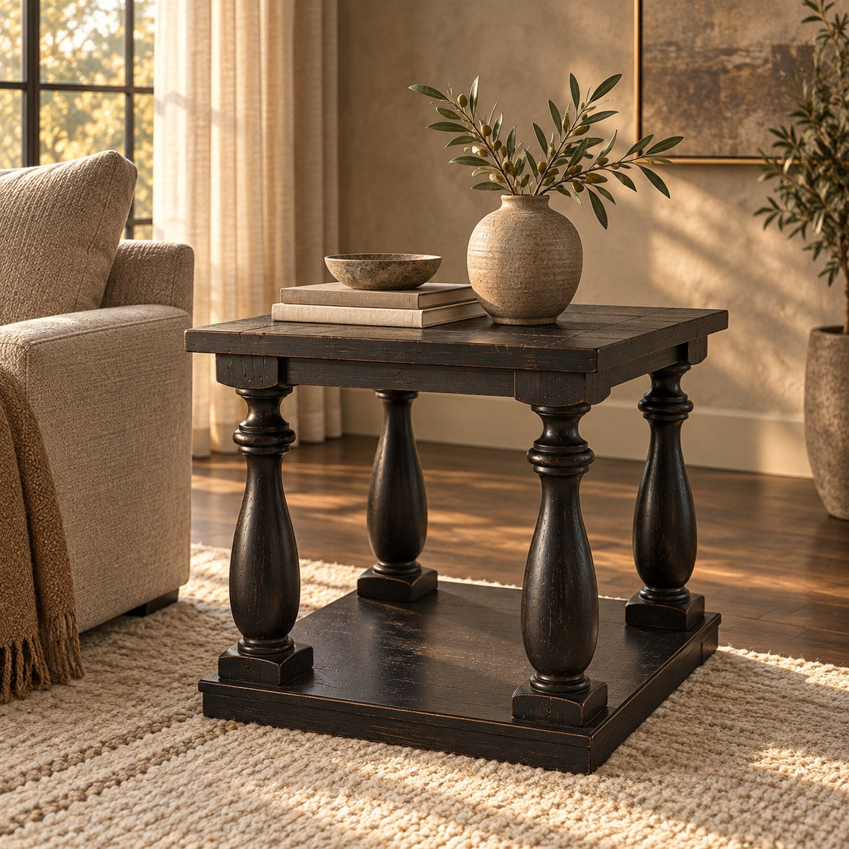 Mallacar End Table — in a room