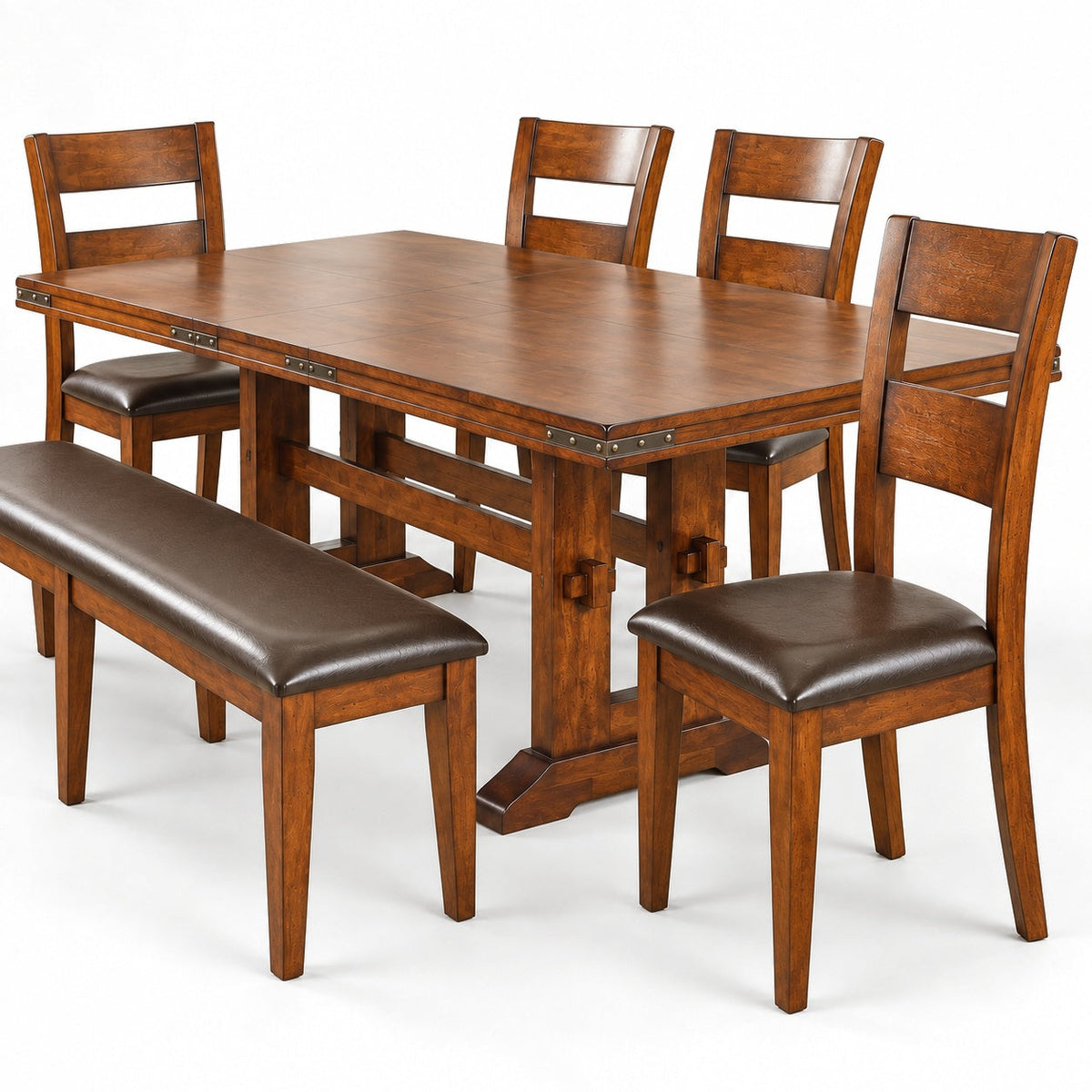 Mango 92" Dining Table Set (6 Pc) — detail