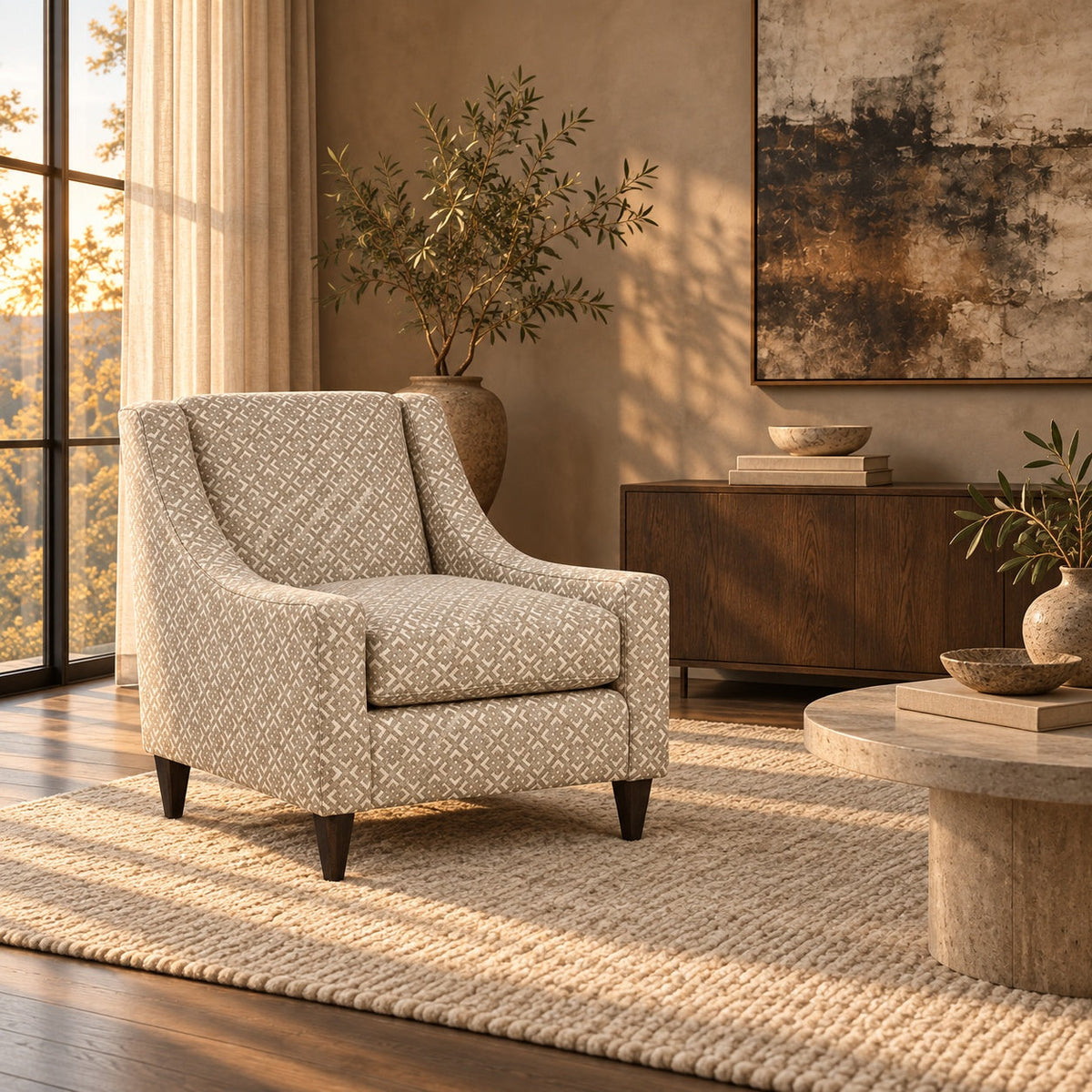 Manhattan Accent Chair — in a room