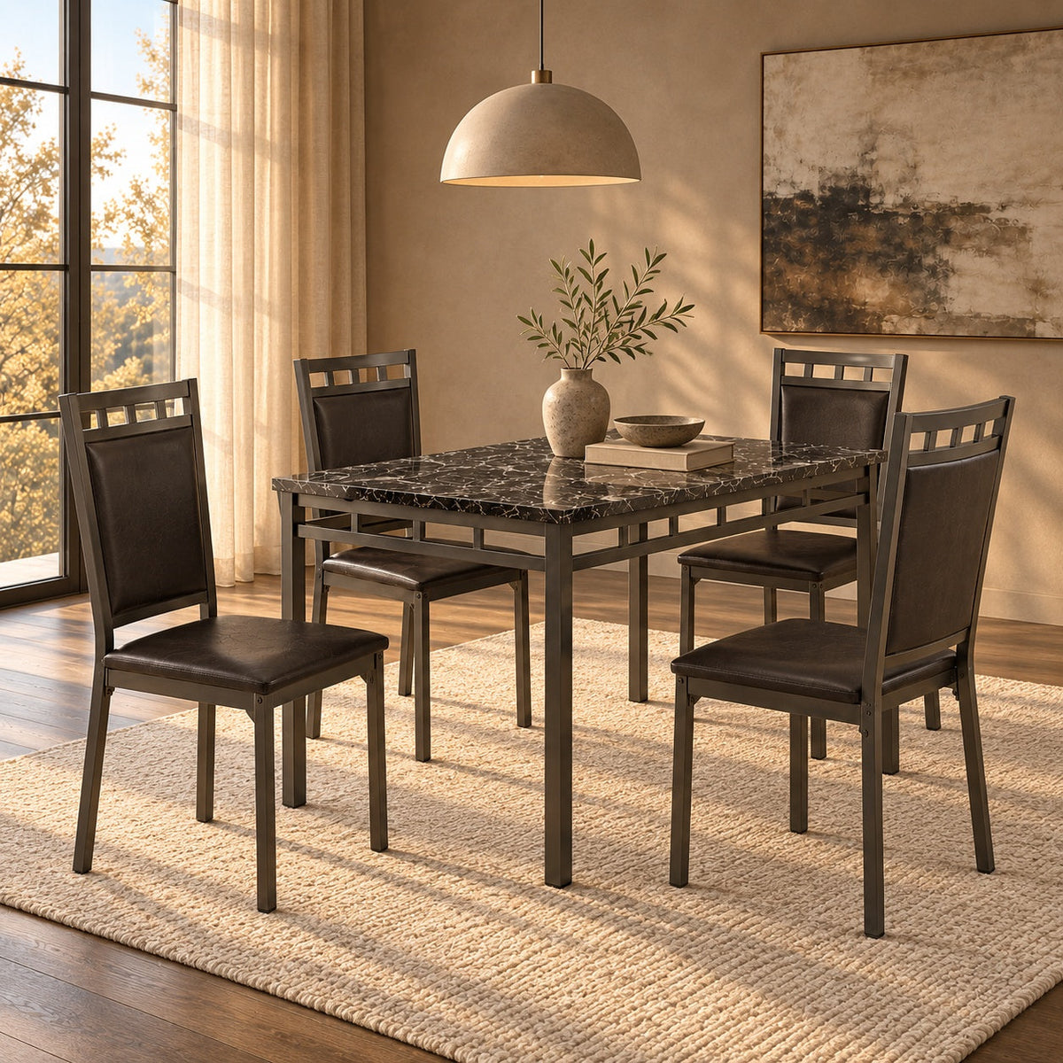 Marvel Dining Set (5Pc) — in a room