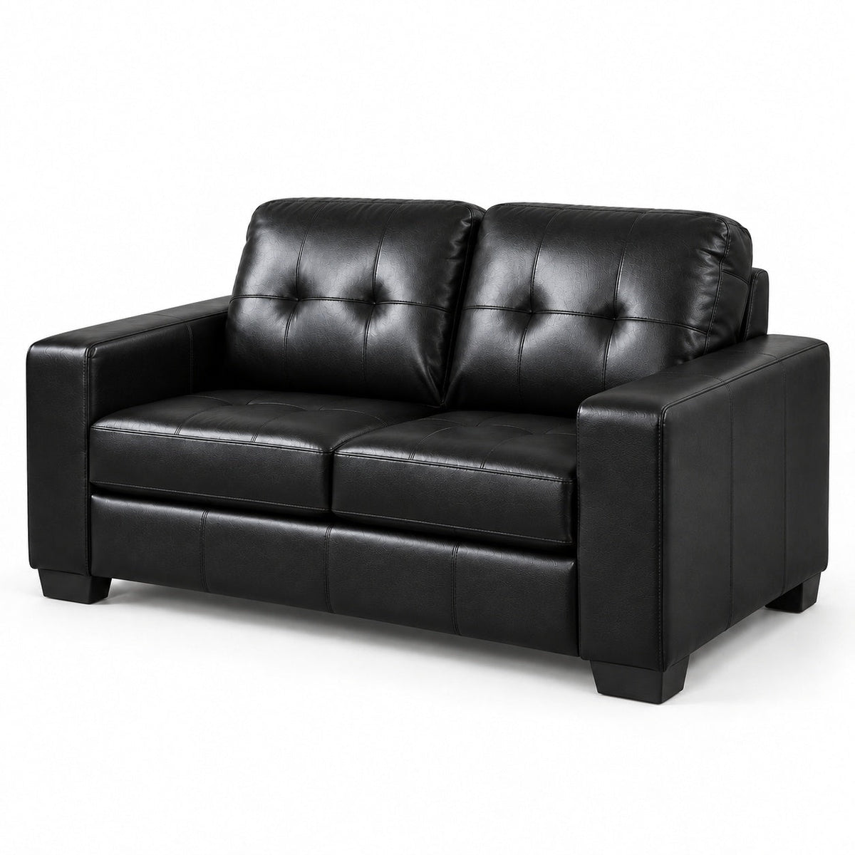 Metro Black Loveseat — another angle