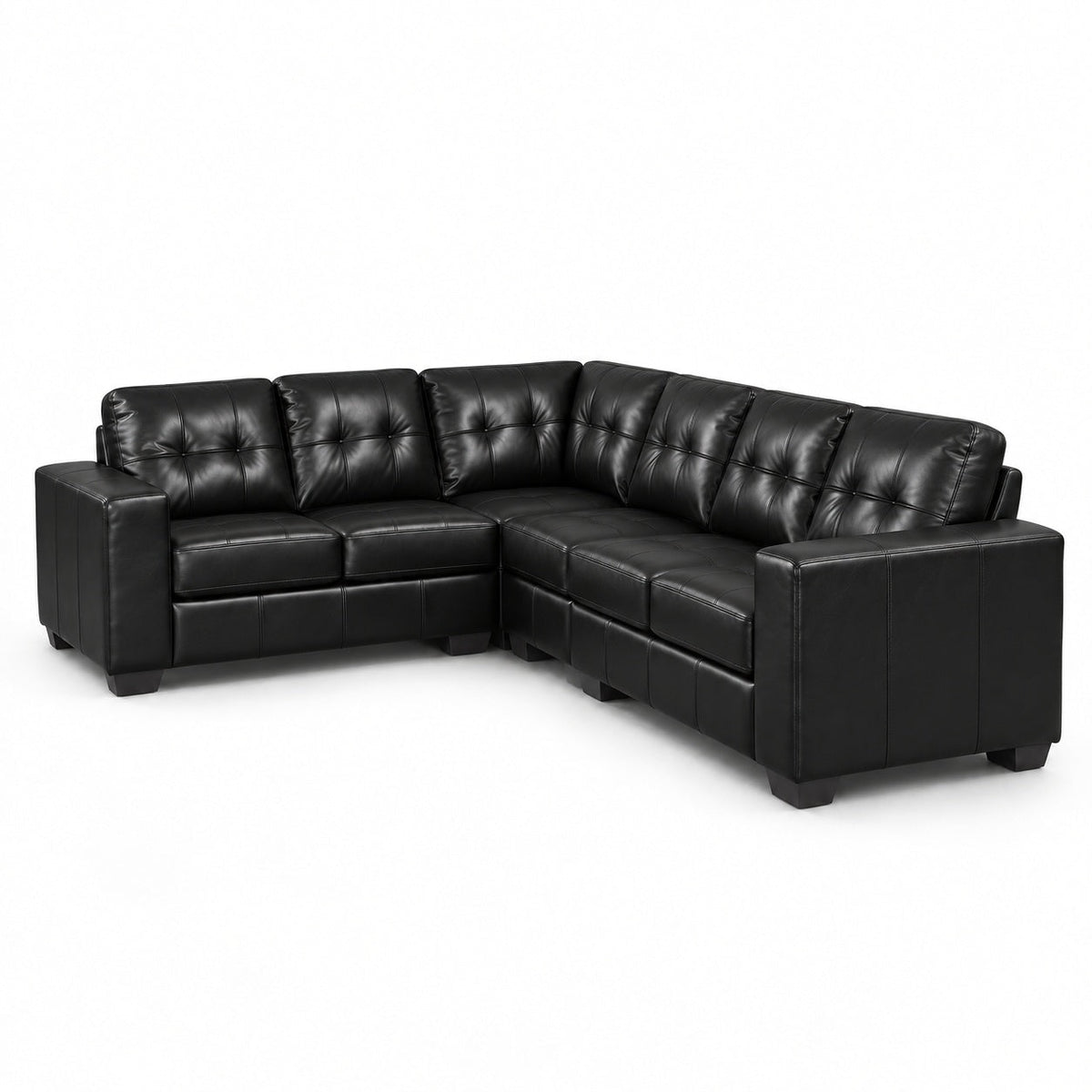 Metro Black Sectional — another angle