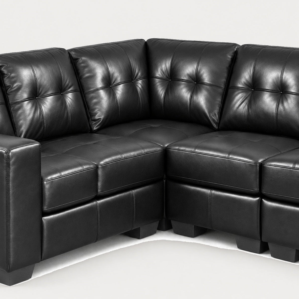 Metro Black Sectional — detail