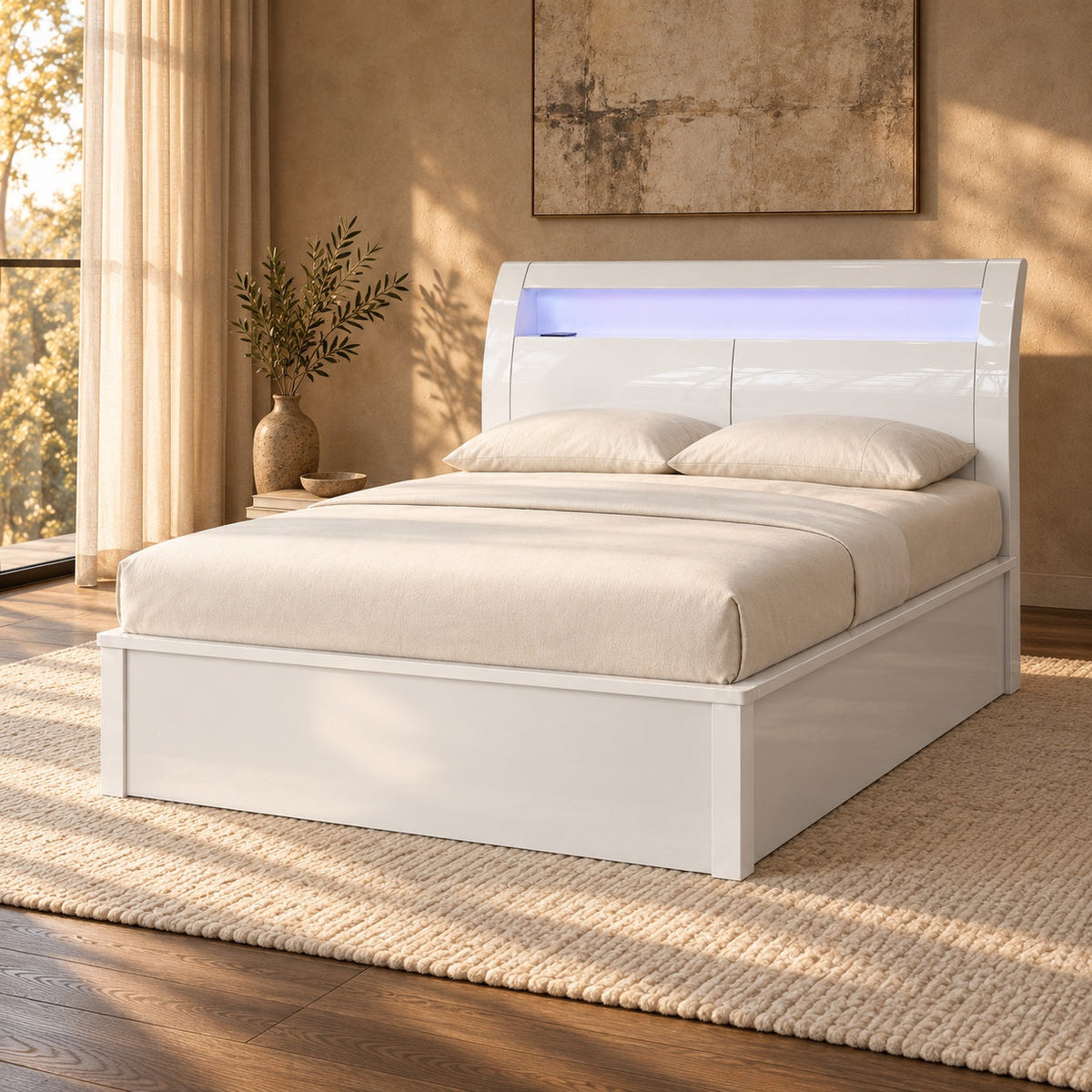 Metro Double Bed without Storage — in a room