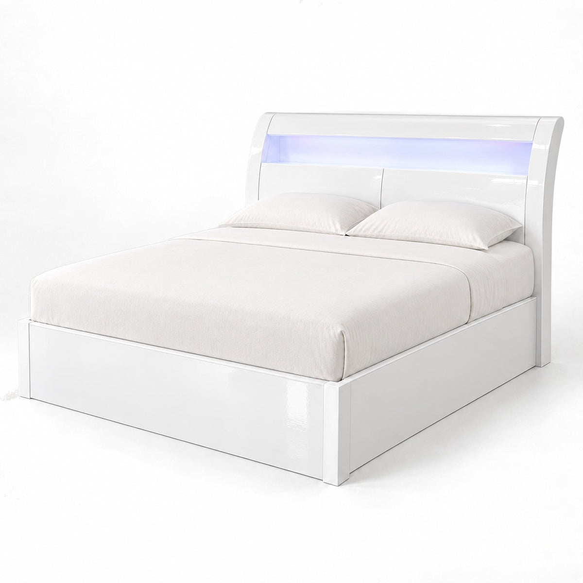Metro Lift Top Storage Bed, King — another angle