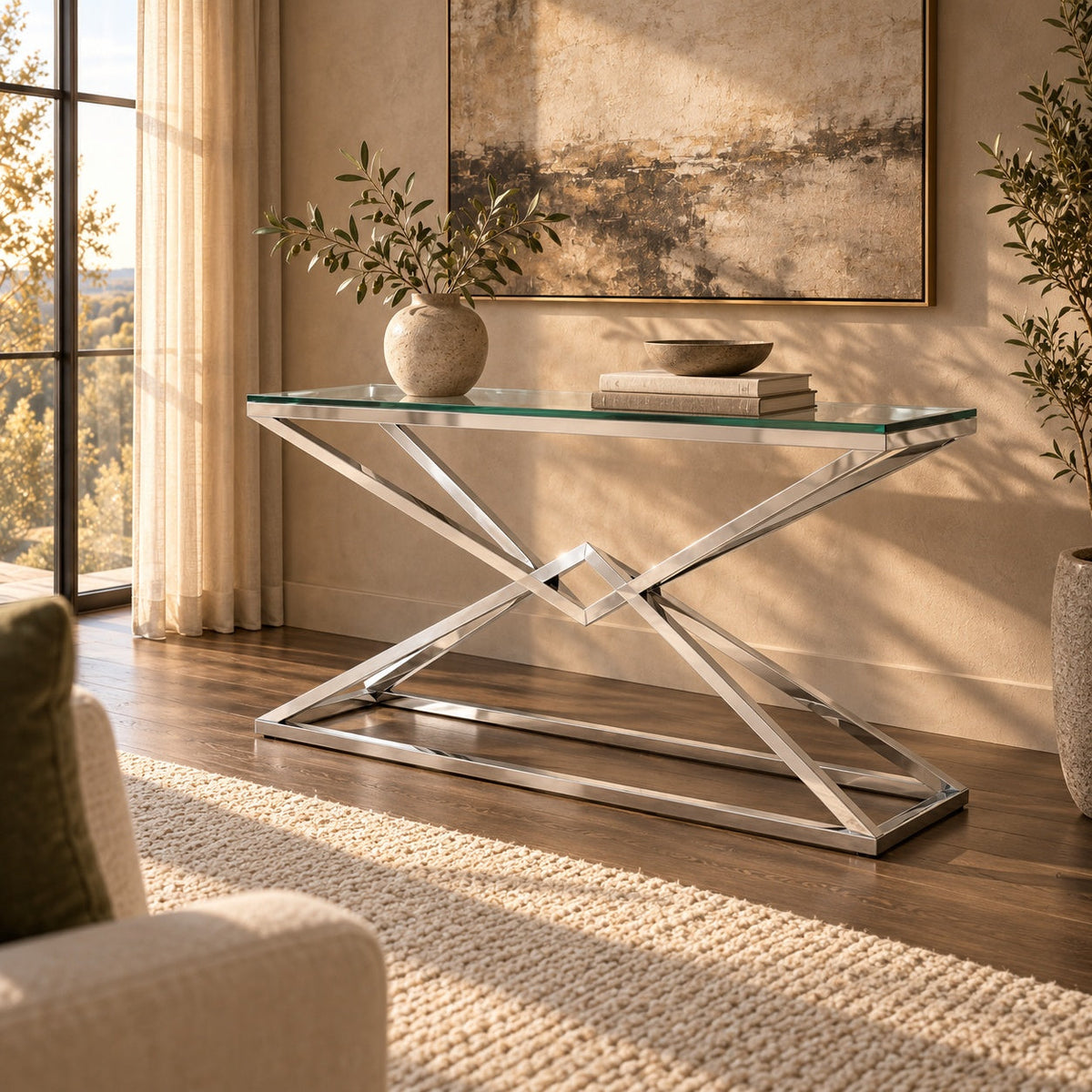 Narnia Sofa Table — in a room