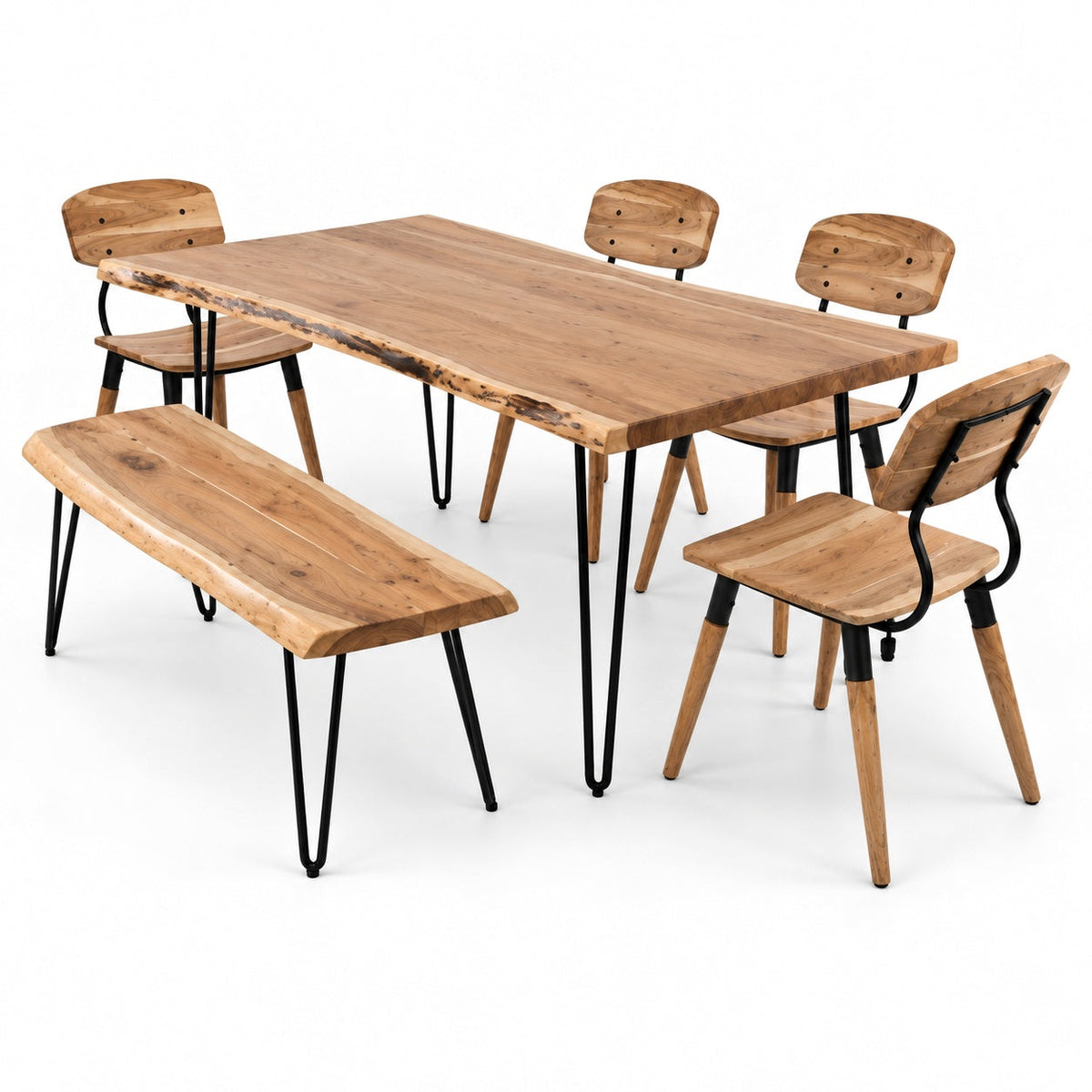 Nature's Dining Table Set (6 Piece) — another angle
