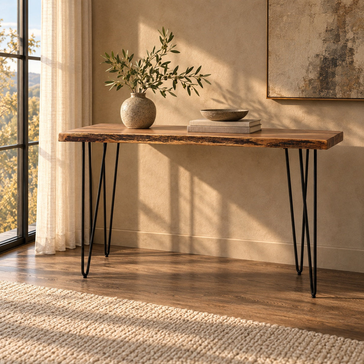 Nature's Edge Sofa Table — in a room