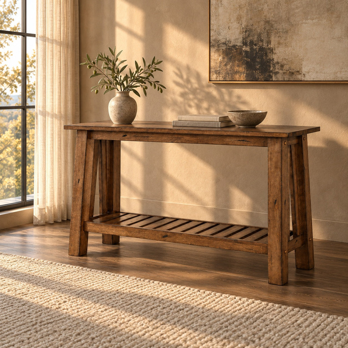 Newport 50" Sofa Table — in a room
