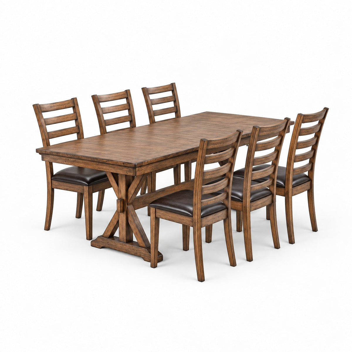 Newport 78" Dining Table Set (7Pc)