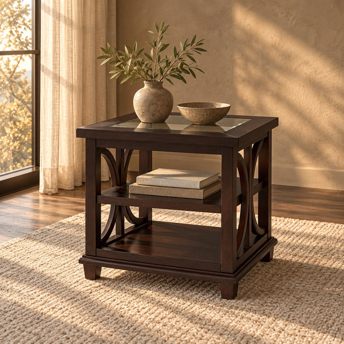 Panama End Table — in a room