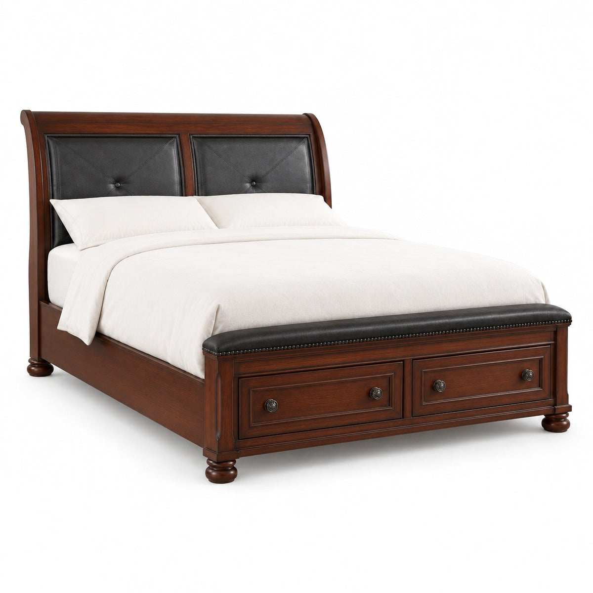 Poloski Queen Storage Bed — another angle