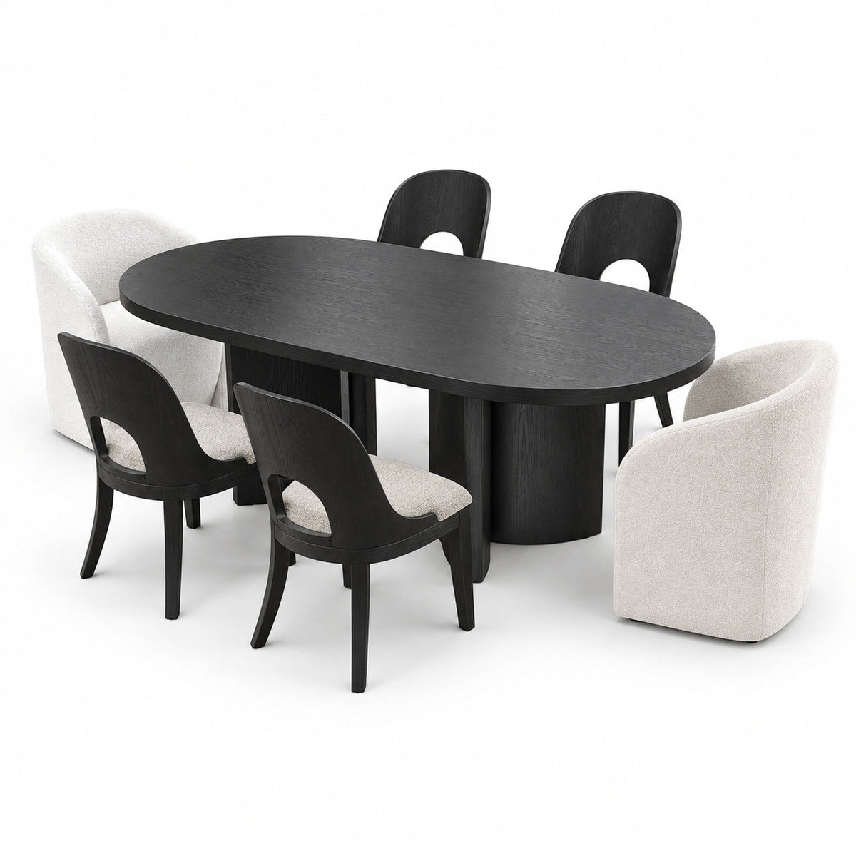 Povera Dining Table Set (7 Pc)