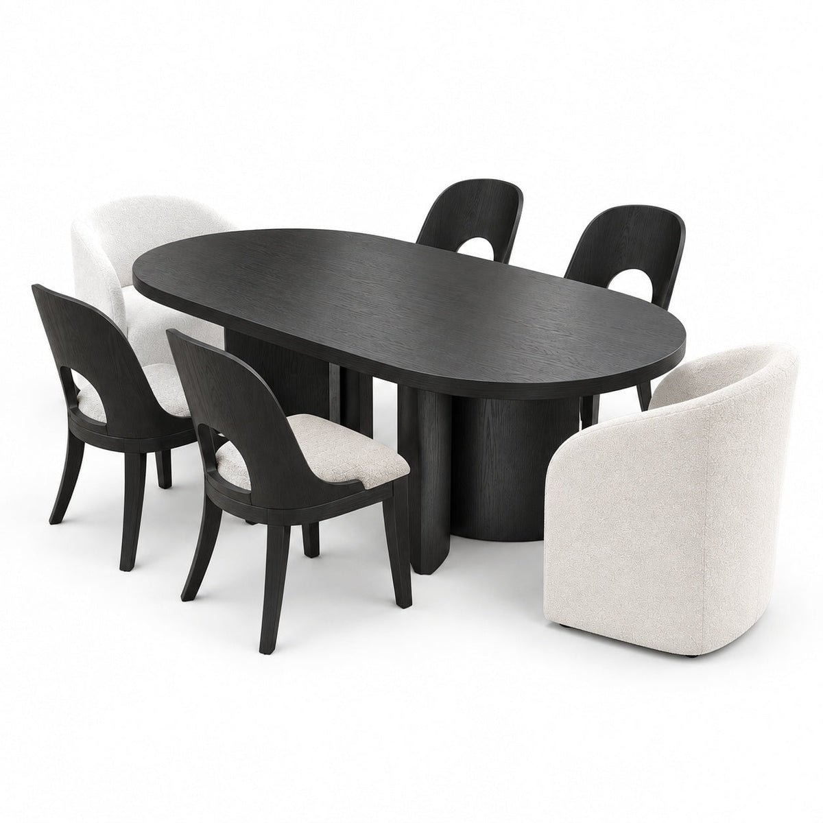 Povera Dining Table Set (7 Pc) — another angle