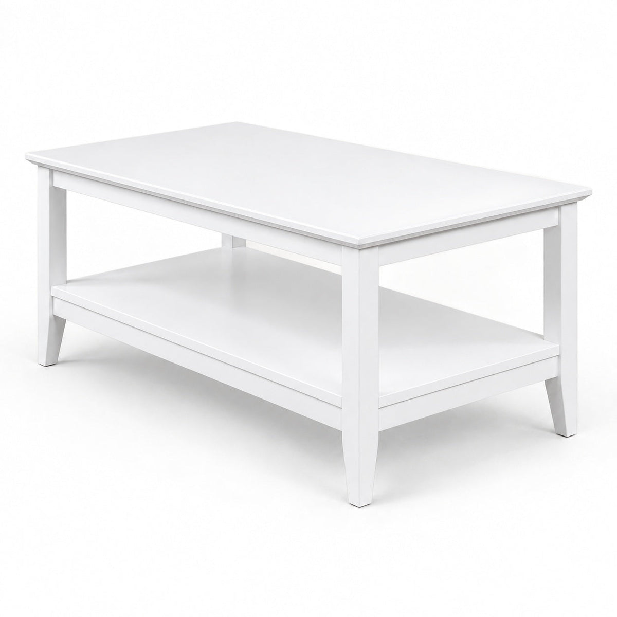 Quadra Coffee Table (White) — another angle