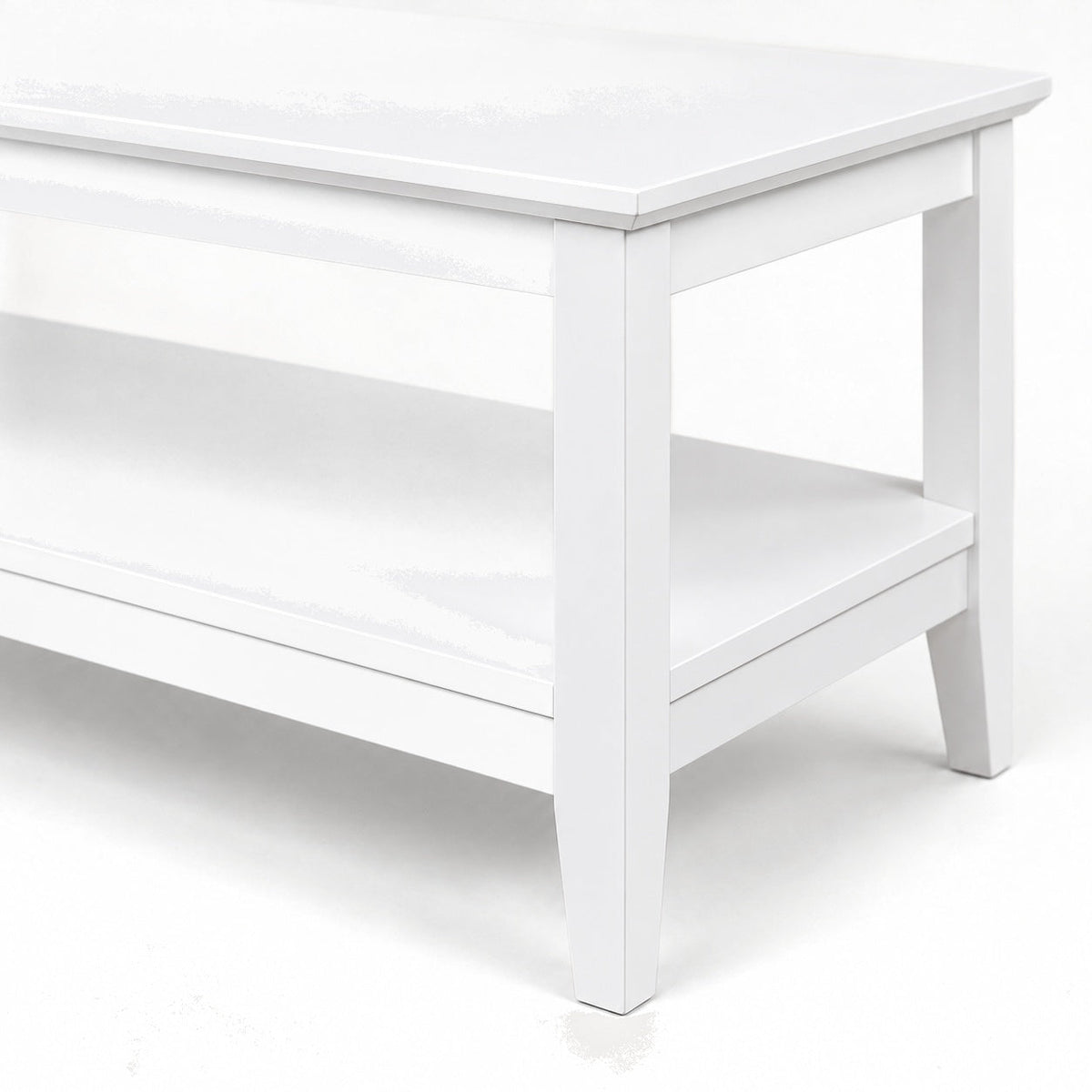 Quadra Coffee Table (White) — detail