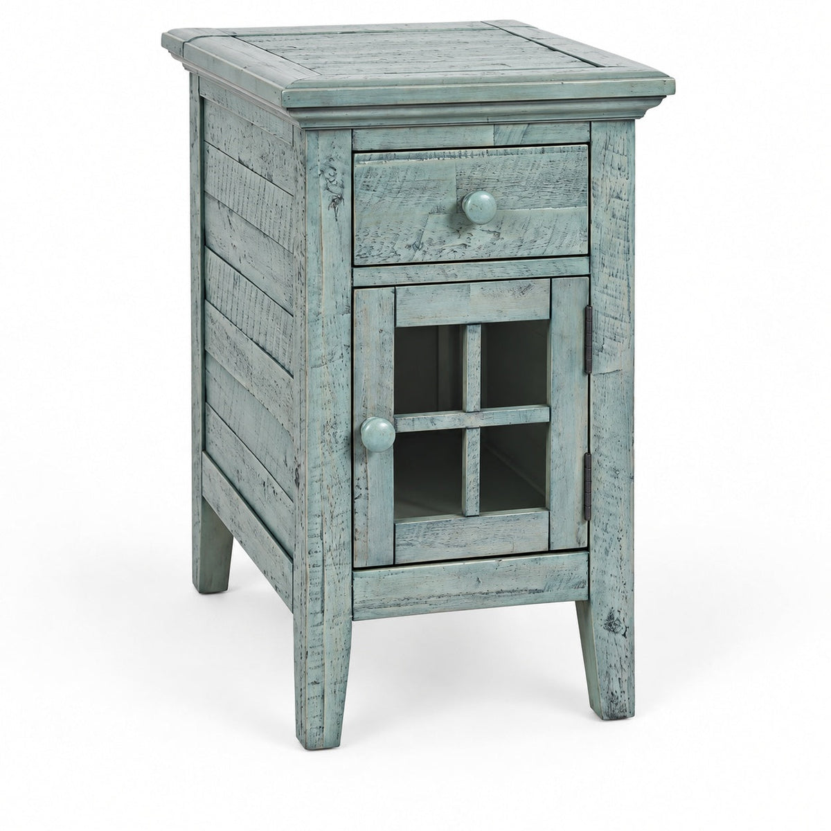 Rustic Shores Power Chairside Table (Blue)