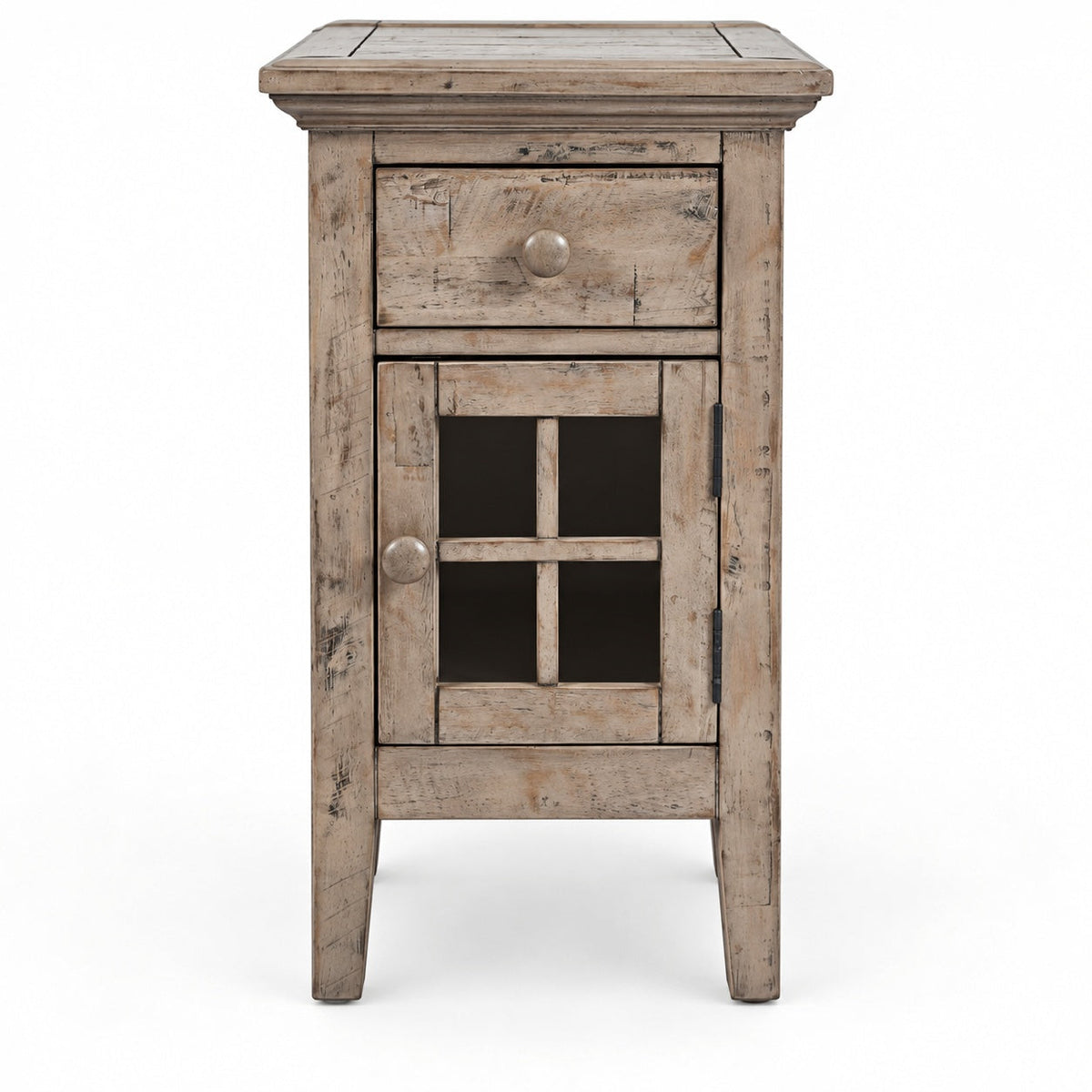Rustic Shores Power Chairside Table (Grey)
