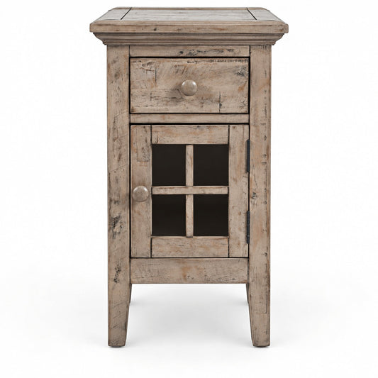 Rustic Shores Power Chairside Table (Grey)