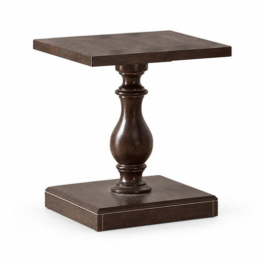 Sonoma 22" Pedestal End Table (Espresso)