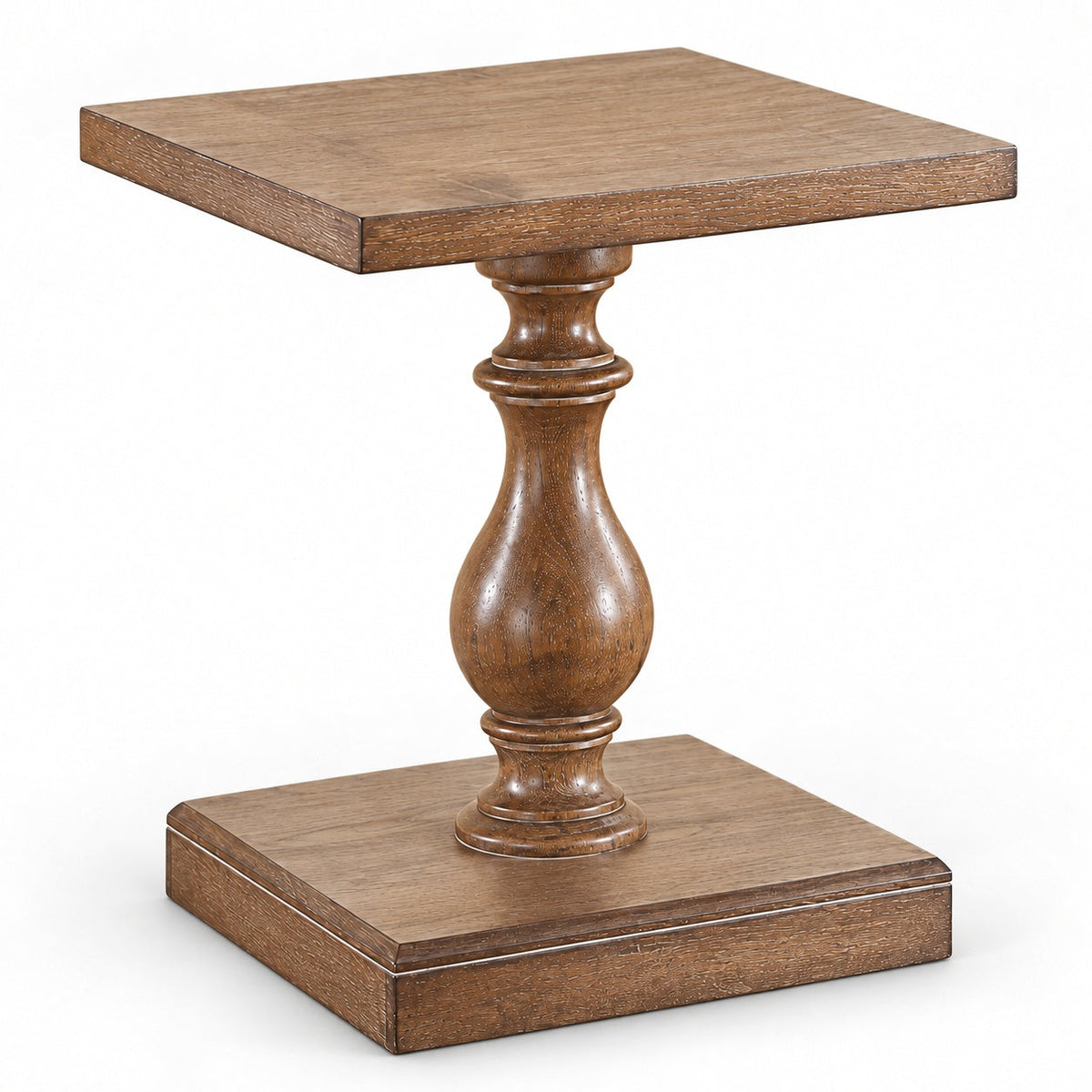 Sonoma 22" Pedestal End Table (Grey) — detail
