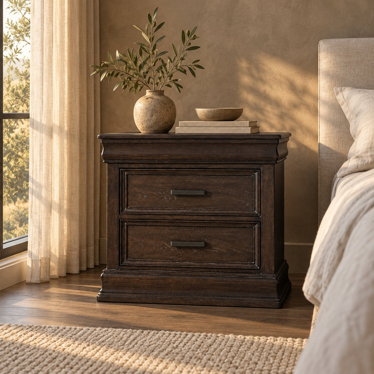 Sonoma Night Stand — in a room