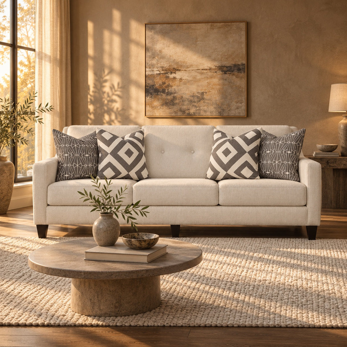 Sugarshack Glacier Sofa — in a room