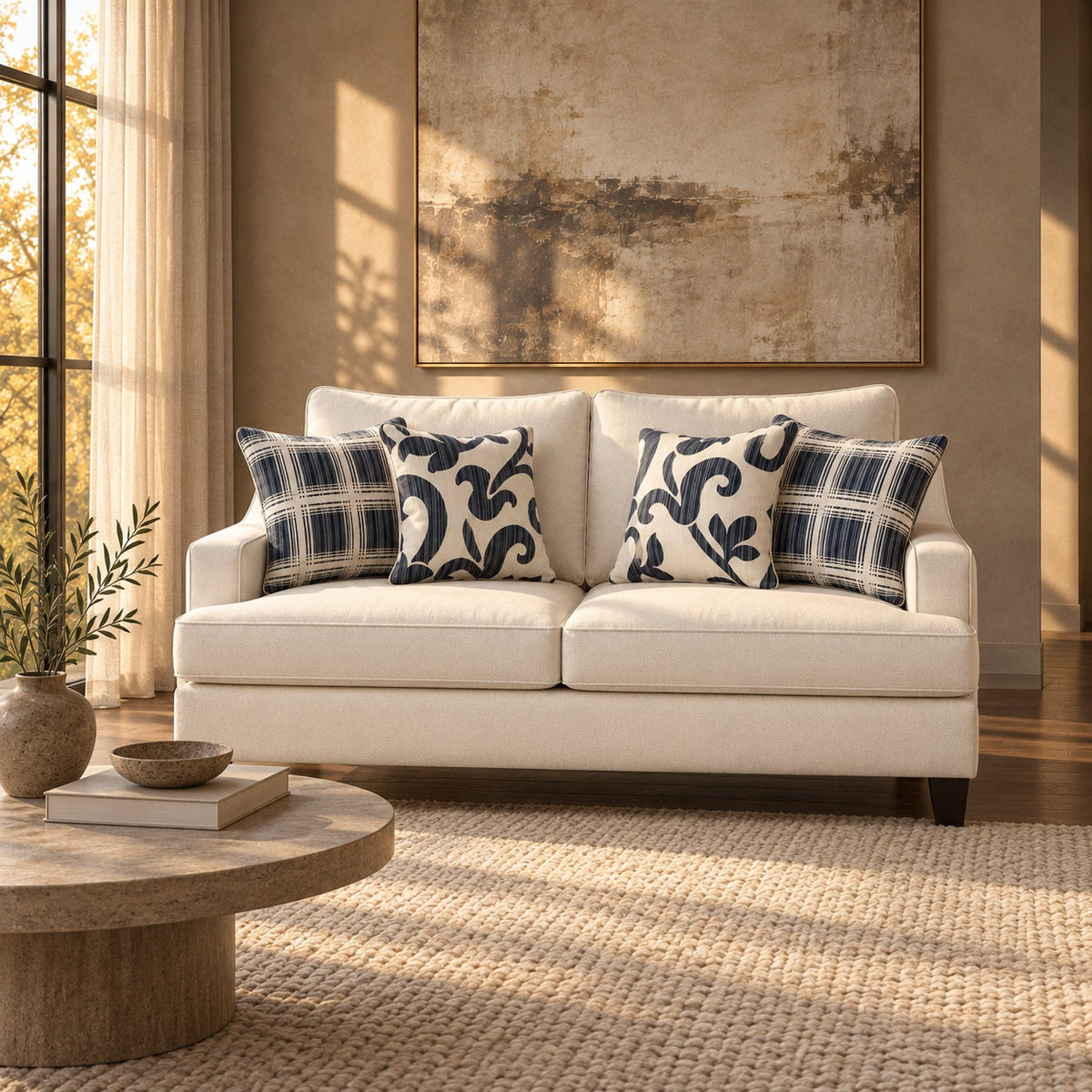Truth Loveseat — in a room