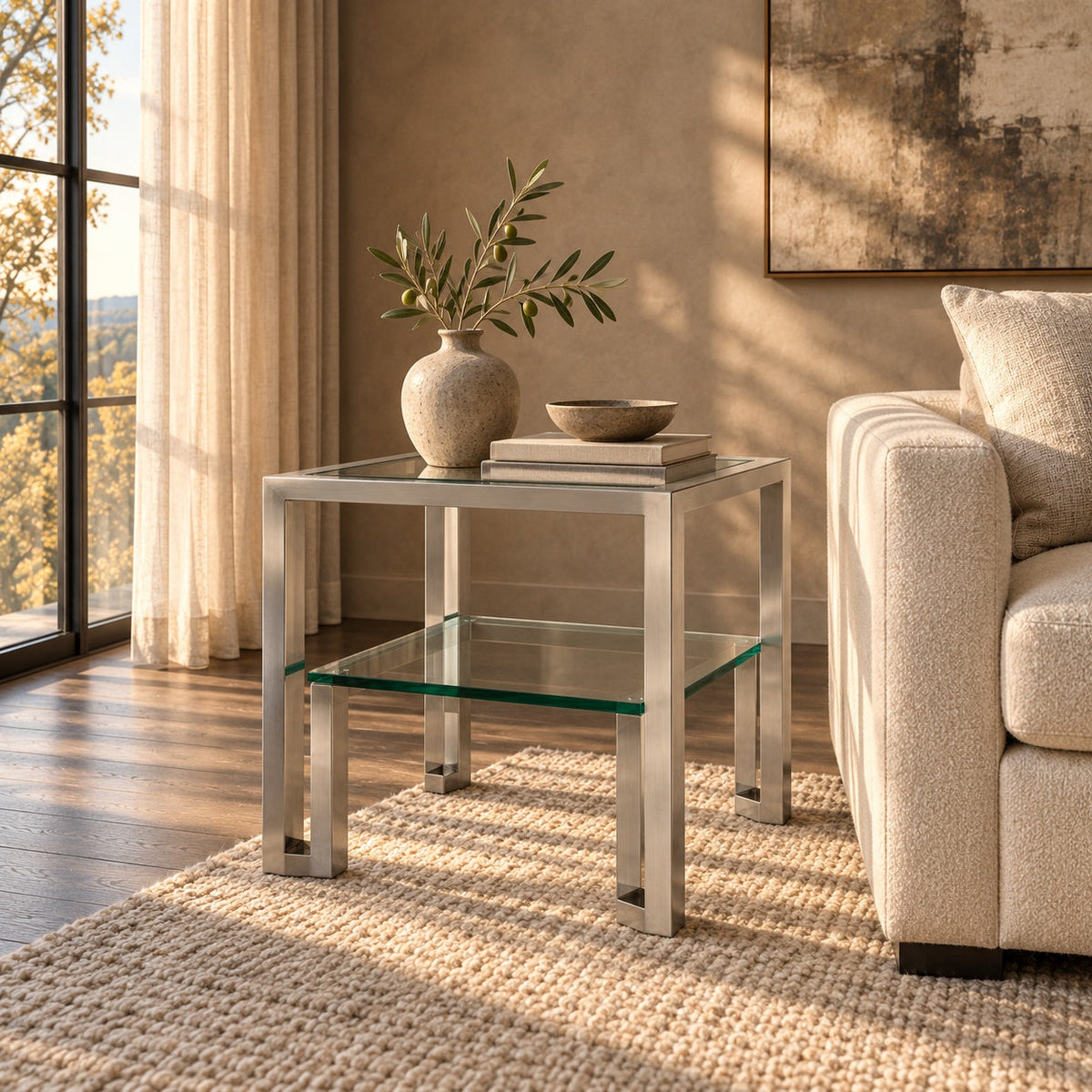 Turin End Table — in a room