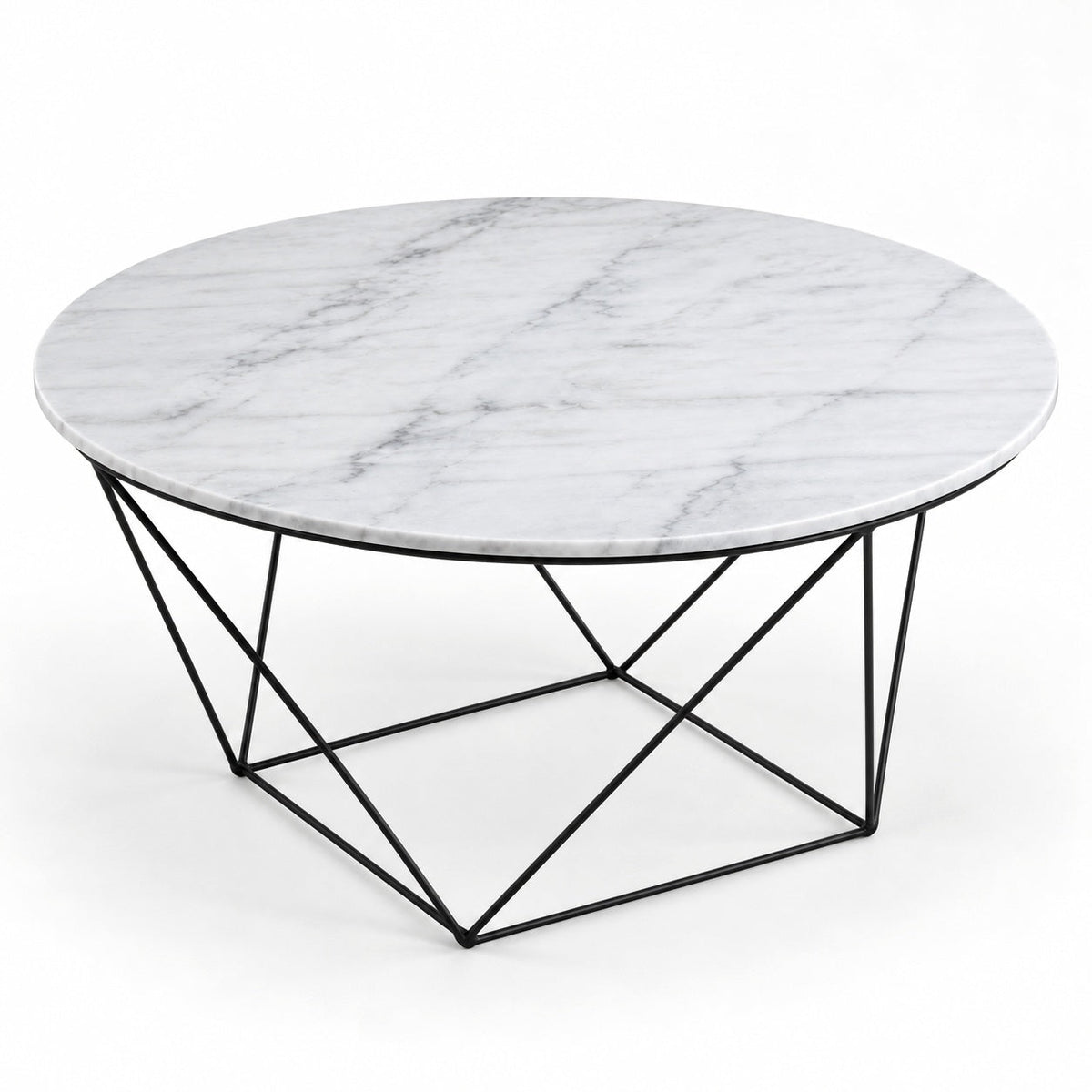 Valencia Round Coffee Table Marble — detail