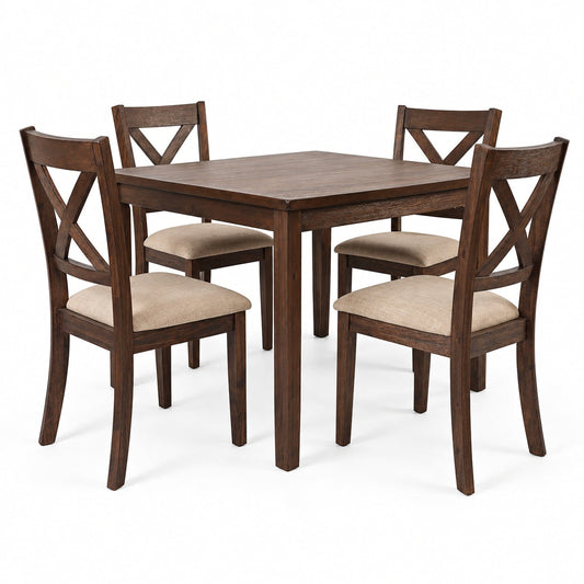 Walnut 5 Piece Dining Set