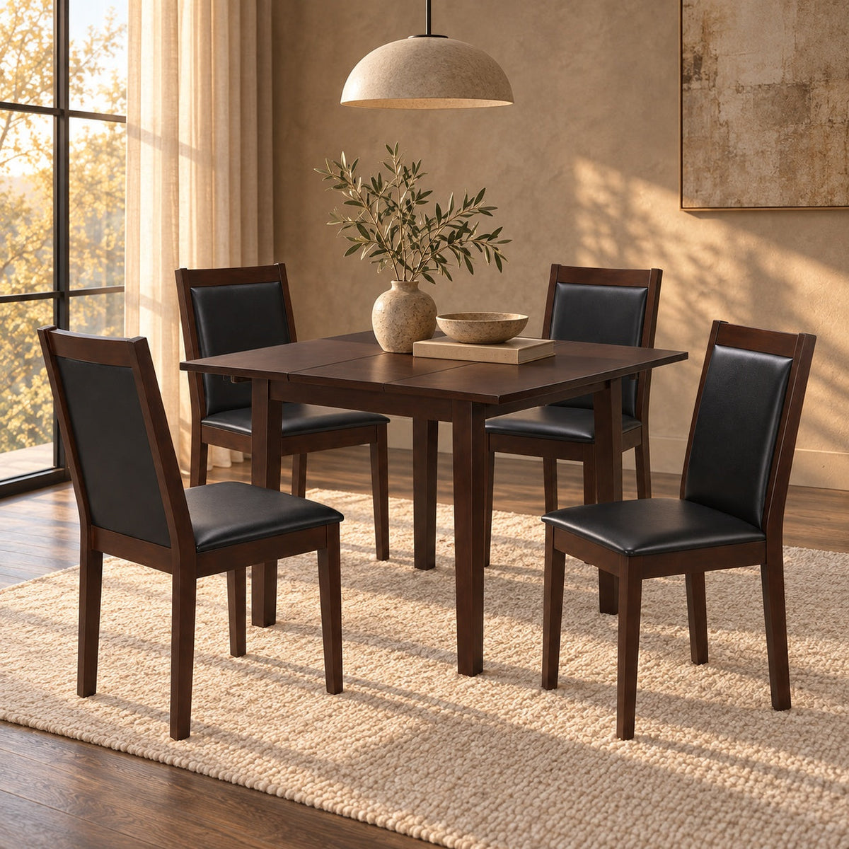 Walsh 32 X 47 Rect Table Set (5 Pc) — in a room