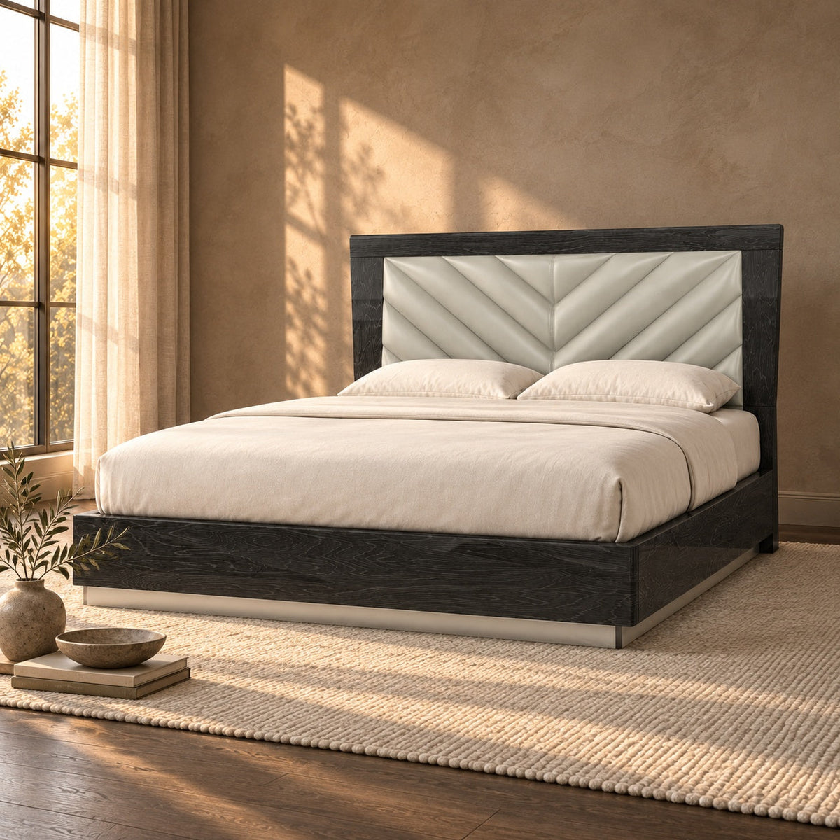 Zarjan Queen Bed — in a room